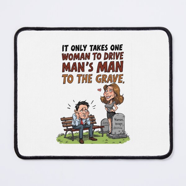 Item preview, One Woman, Many Graves – Funny Cartoon Satire designed and sold by RAKO13.