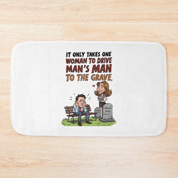 Item preview, One Woman, Many Graves – Funny Cartoon Satire designed and sold by RAKO13.