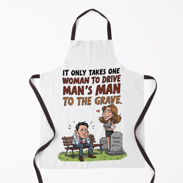 Item preview, One Woman, Many Graves – Funny Cartoon Satire designed and sold by RAKO13.