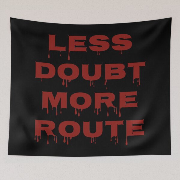 Item preview, Less Doubt More Route Motivational Quote Positive Mindset Travel Inspiration Design designed and sold by MONTRIS.