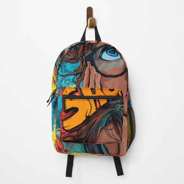 Item preview, Pop Art Comic Style Girl Illustration – Shock Expression Colorful Street Graffiti Art designed and sold by Inkora-Art.