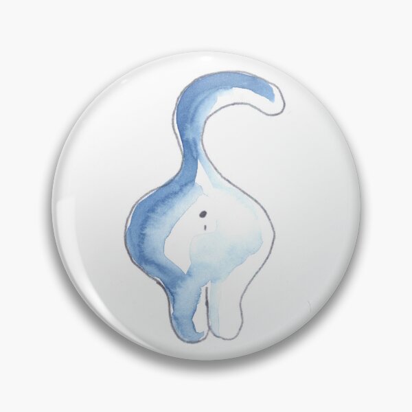 Item preview, Fineline, Cat, Blue, Katze, Blau designed and sold by Anke‘s Bazaar.