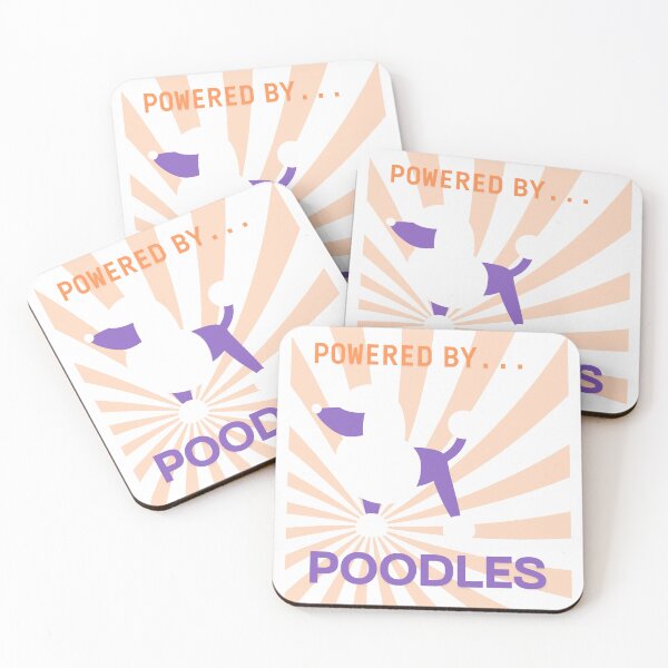 Item preview, Powered by Poodles – Funny Dog Lover Quote designed and sold by Just Buy It!.