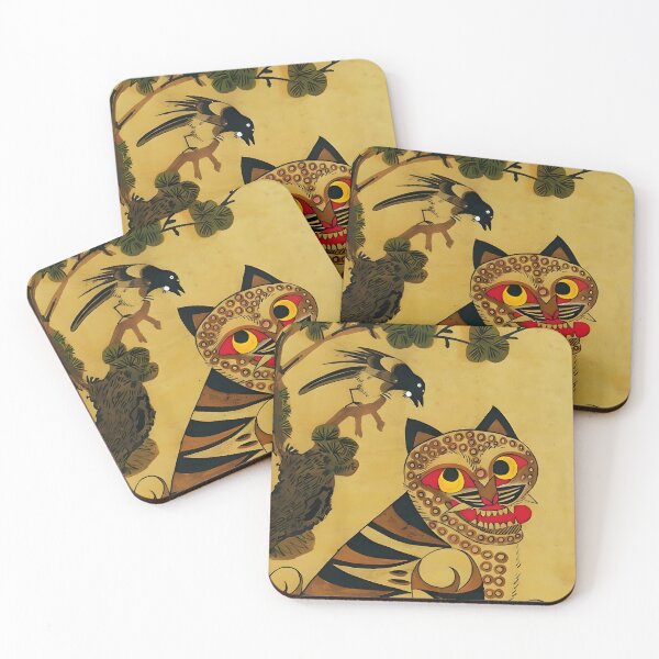Item preview, Tiger and Magpie – Minhwa (Hojak-do) Korean Folk Art designed and sold by EmeraldeaArt.