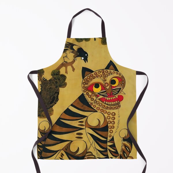 Item preview, Tiger and Magpie – Minhwa (Hojak-do) Korean Folk Art designed and sold by EmeraldeaArt.