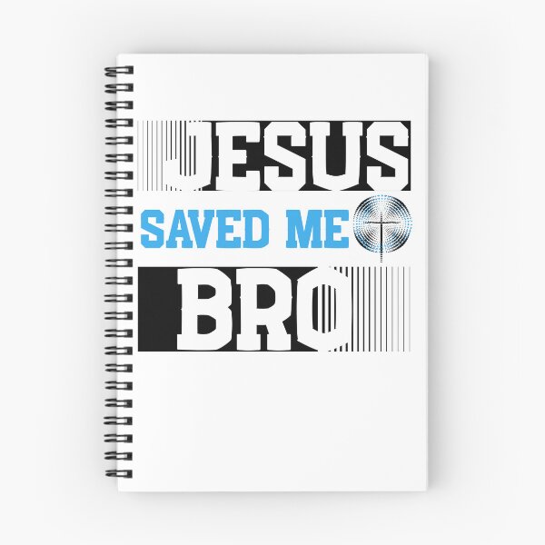 Artikelvorschau, „Jesus Saved Me Bro“ in Schwarz und Blau entworfen und verkauft von Holy Coast Threads (Formerly ChristianFlower).