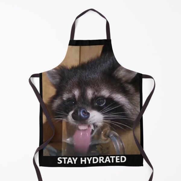 Item preview, Copy of stay hydrated raccoon designed and sold by sztuciek.