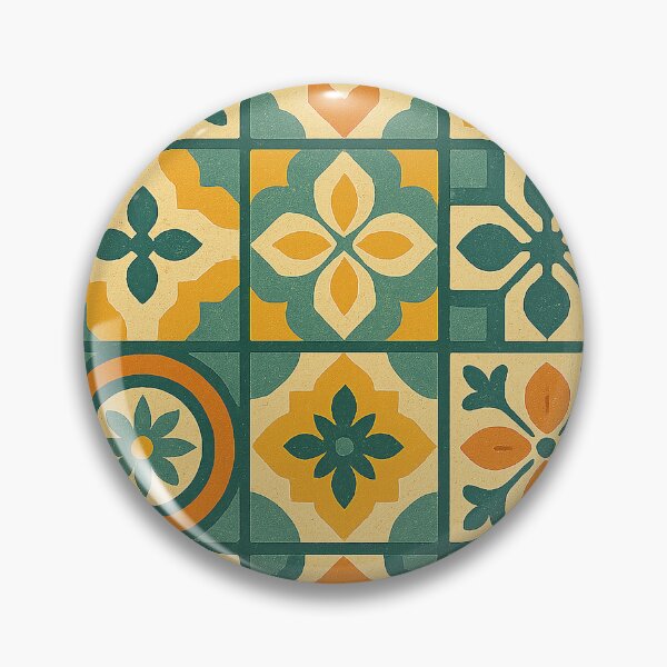 Item preview, Retro Levantine Tiles Pattern – Vintage Geometric Mosaic Design designed and sold by Sabbara.