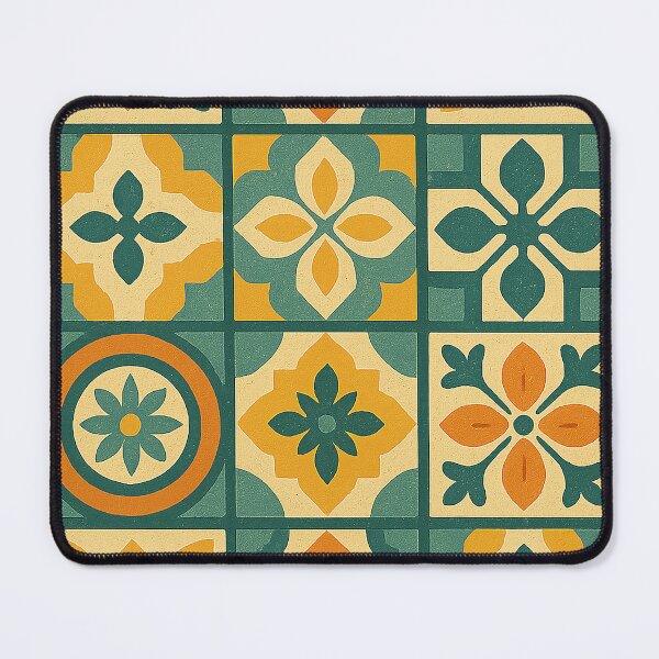Item preview, Retro Levantine Tiles Pattern – Vintage Geometric Mosaic Design designed and sold by Sabbara.