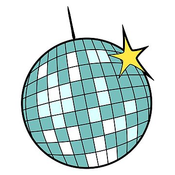 Disco ball. Pop art. | Sticker