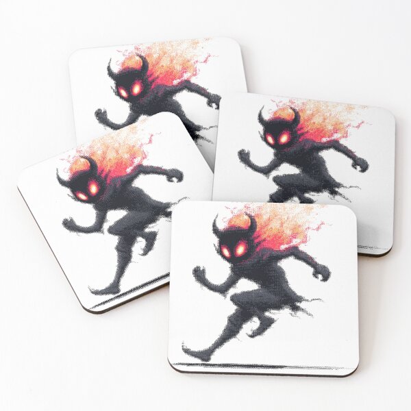 Item preview, Pixel Art Demon on Fire Running Sticker and T-Shirt designed and sold by BBackdesign.