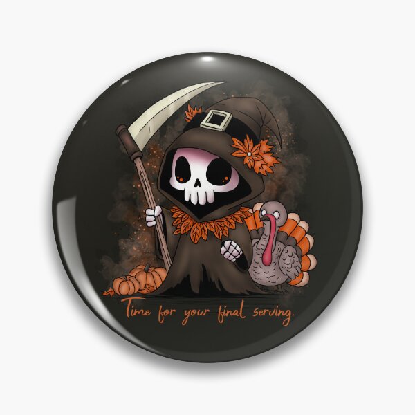 Item preview, Thanksgiving Grim Reaper designed and sold by HRSCreates.