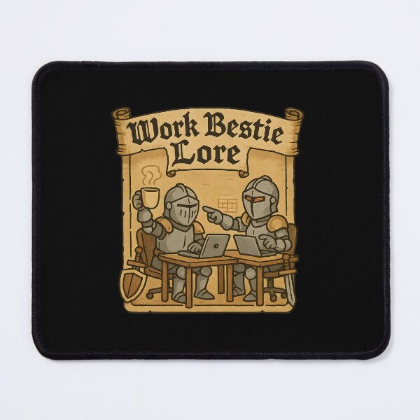 Item preview, Work Bestie Lore – Funny Office Knight Duo T-Shirt designed and sold by LifmusGoDesigns.