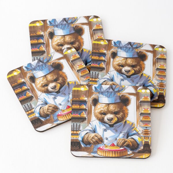 Item preview, The Pastry Chef Bear – Sweet Creations in the Bakery designed and sold by EfraimFunArt.