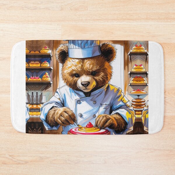 Item preview, The Pastry Chef Bear – Sweet Creations in the Bakery designed and sold by EfraimFunArt.