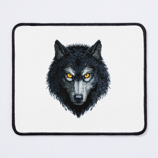 Item preview, Ferocious Wolf with Glowing Eyes 8-bit Style  designed and sold by BBackdesign.