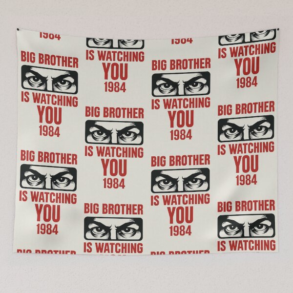 Item preview, BIG BROTHER IS WATCHING YOU 1984 designed and sold by TheWonkyEaselCo.