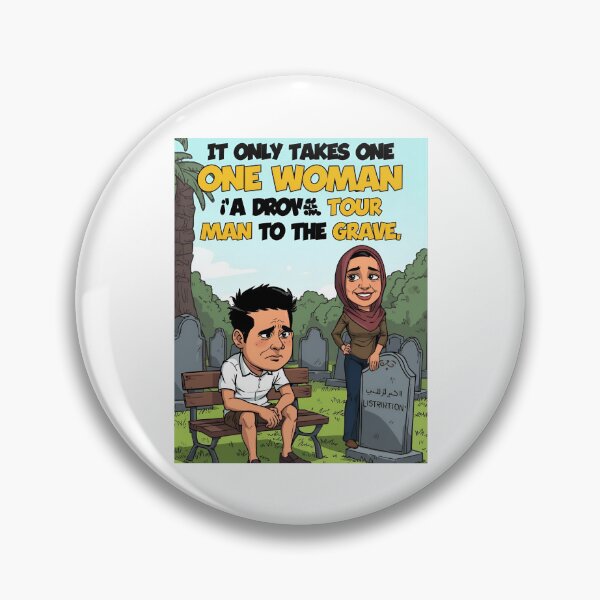 Item preview, One Woman, Many Graves – Funny Cartoon Satire designed and sold by RAKO13.