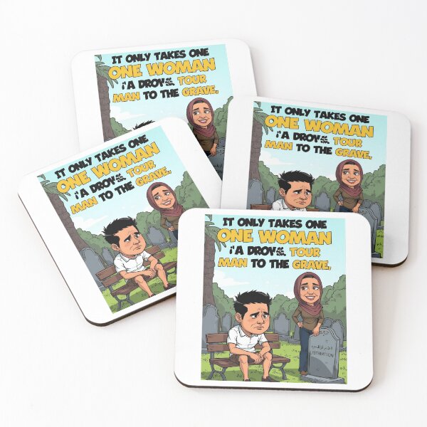 Item preview, One Woman, Many Graves – Funny Cartoon Satire designed and sold by RAKO13.