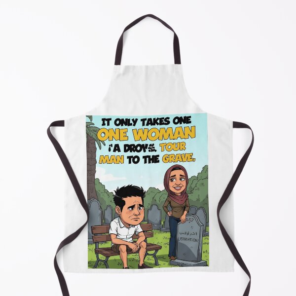 Item preview, One Woman, Many Graves – Funny Cartoon Satire designed and sold by RAKO13.