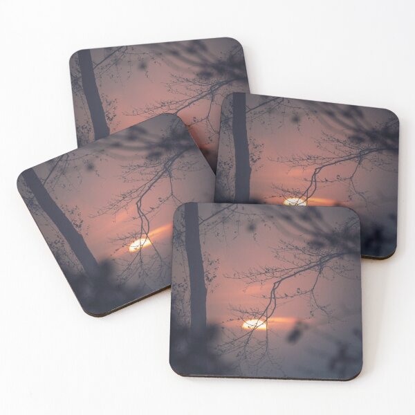Item preview, Silhouetted tree rock shox rockshox Abranches sunset designed and sold by Tinafogg.