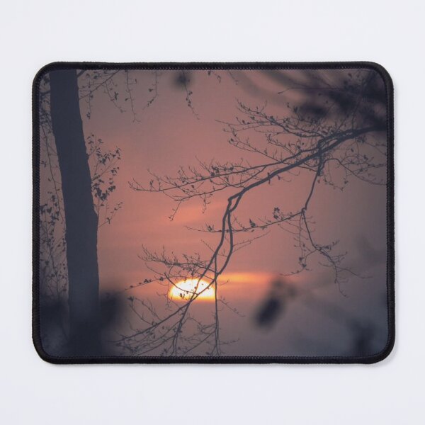 Item preview, Silhouetted tree rock shox rockshox Abranches sunset designed and sold by Tinafogg.