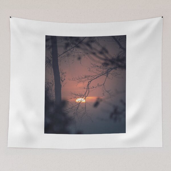 Item preview, Silhouetted tree rock shox rockshox Abranches sunset designed and sold by Tinafogg.