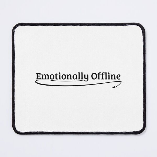 Item preview, Emotionally Offline – Minimalist Statement Tee designed and sold by StickersOfficiel.