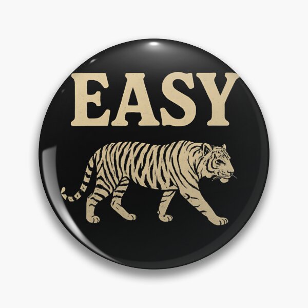 Item preview, EASY Tiger Vintage Retro Style T-Shirt Design designed and sold by The-Daily-Drape.