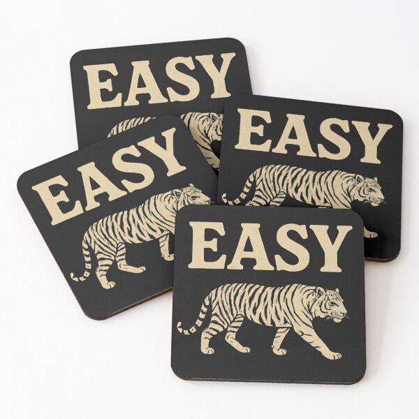 Item preview, EASY Tiger Vintage Retro Style T-Shirt Design designed and sold by The-Daily-Drape.