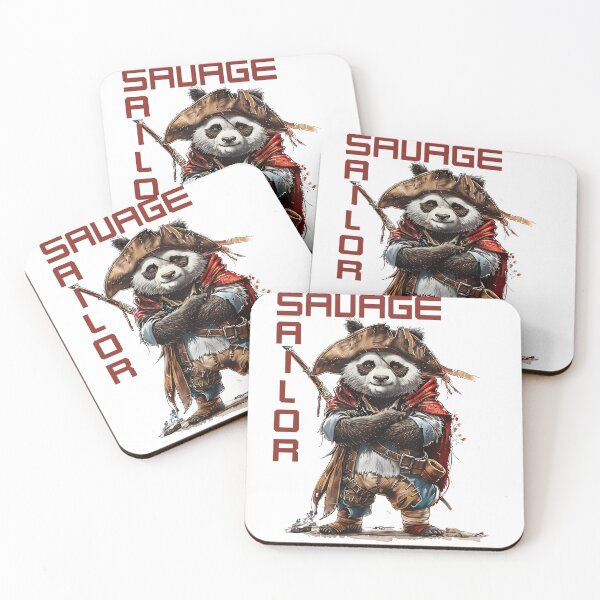 Item preview, Savage Sailor Panda – Pirate Adventure Design | Funny Nautical & Ocean Lifestyle Art designed and sold by DesignArtist.ia.