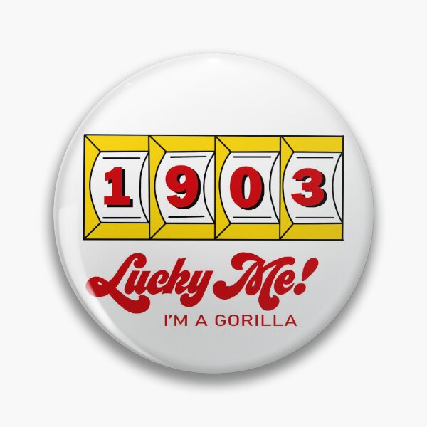 Item preview, Lucky Me! I'm a gorilla designed and sold by mariahblythedesigns.