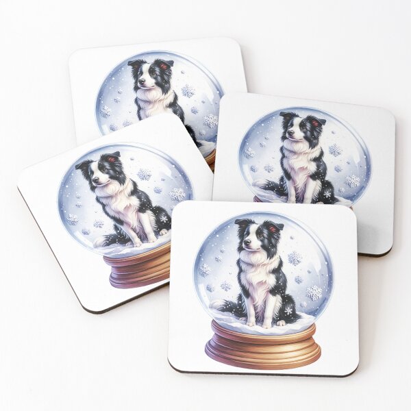Item preview, Border Collie Snow Globe Winter Art designed and sold by TheAnimalZ00.