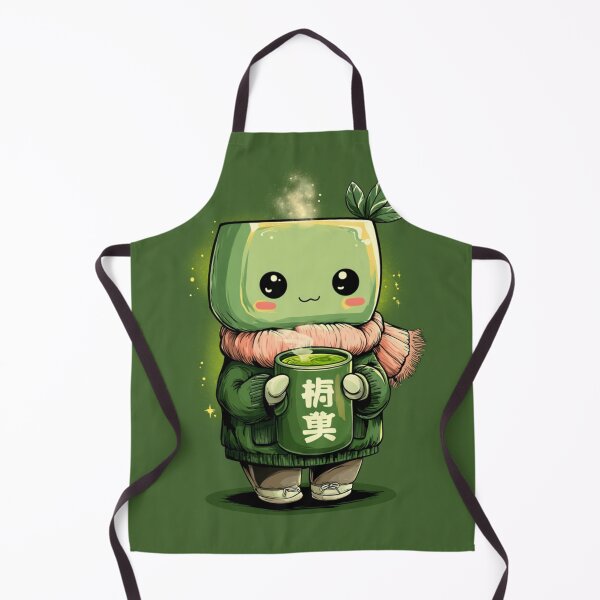 Item preview, Cute Matcha Green Tea Character – Kawaii Tea Lover Illustration designed and sold by Inkora-Art.