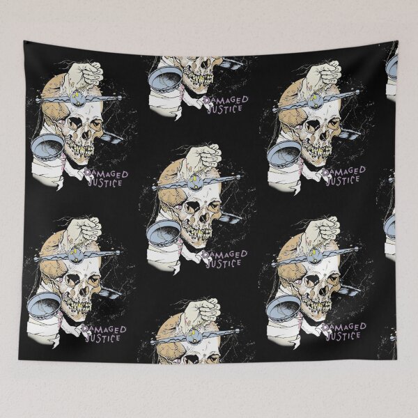 Item preview, Damaged Justice Skull - Broken Scales of Law & Order Art designed and sold by TiffanyGrogan.