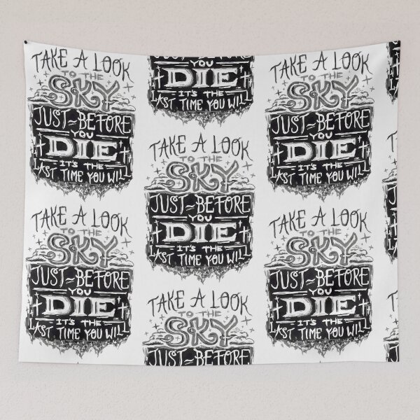 Item preview, Look to the Sky Before You Die - Dark Contemplative Grunge Art designed and sold by TiffanyGrogan.