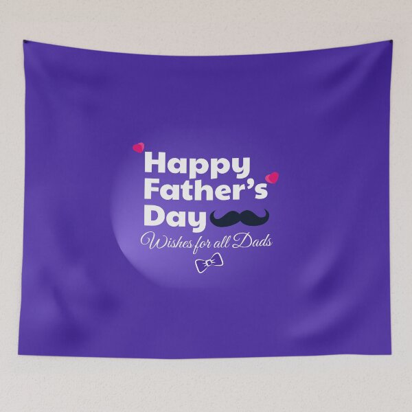 Item preview, Happy Fathers Day Greeting Title on Violet Background designed and sold by jayson salvador.