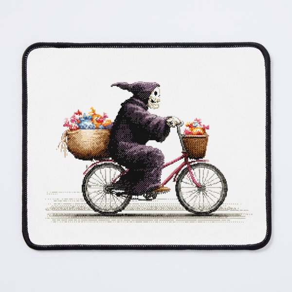 Item preview, Death on a Bike 8-bit Style T-Shirt and Sticker designed and sold by BBackdesign.