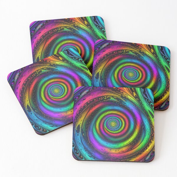 Item preview, Psychedelic Rainbow Spiral – Trippy Abstract Vortex Art designed and sold by thebigleebowski.