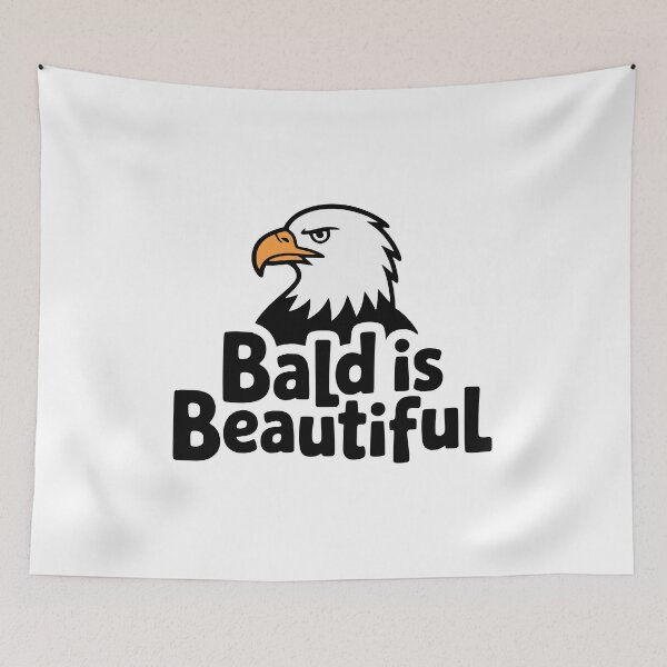 Item preview, Bald Is Beautiful! Cute Bald Eagle Pun designed and sold by PMCreative.