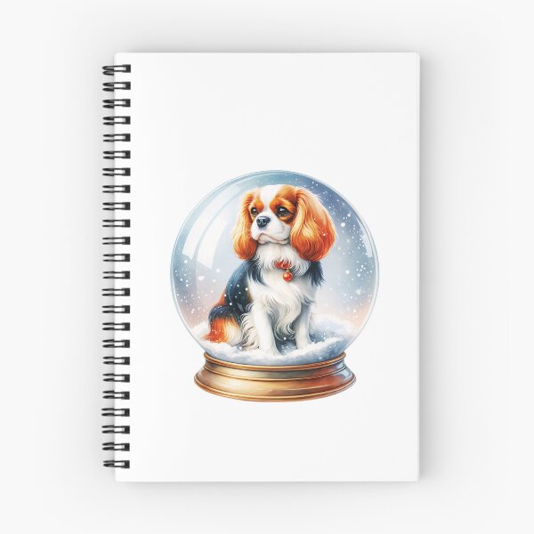 Item preview, Cavalier King Charles Spaniel Snow Globe Winter Art designed and sold by TheAnimalZ00.