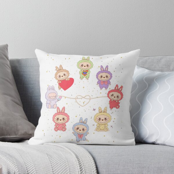 Item preview, “Kawaii Labubu Inspired Bunny Monsters – Cute Pastel Heart & Star Aesthetic Sticker Pack” designed and sold by Kabootri.