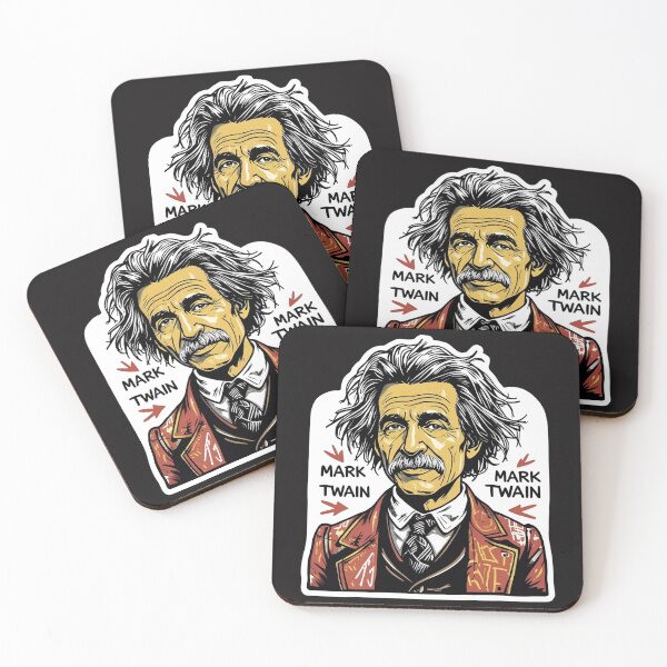 Item preview, Mark Twain portrait designed and sold by Filologica.