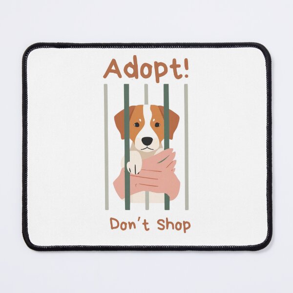 Item preview, Adopt, Don’t Shop – Rescue Dog Behind Bars Design designed and sold by AlphaPet.
