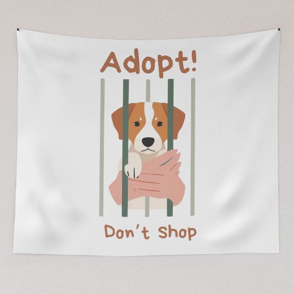 Item preview, Adopt, Don’t Shop – Rescue Dog Behind Bars Design designed and sold by AlphaPet.