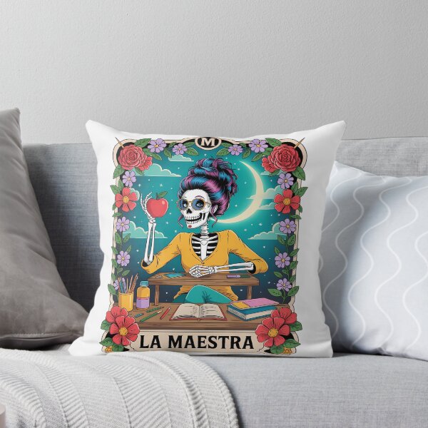 Item preview, La Maestra Skeleton - Moonlit Gothic Teacher Art designed and sold by Charlietule.
