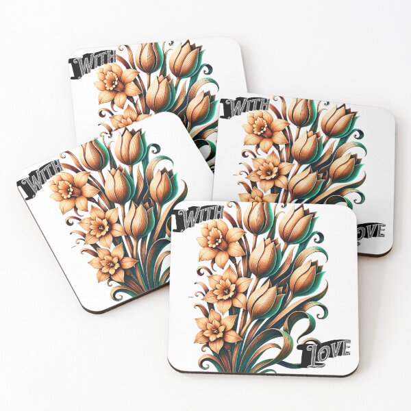 Item preview, Flowers With Love designed and sold by Karen Harding Art and Illustration .