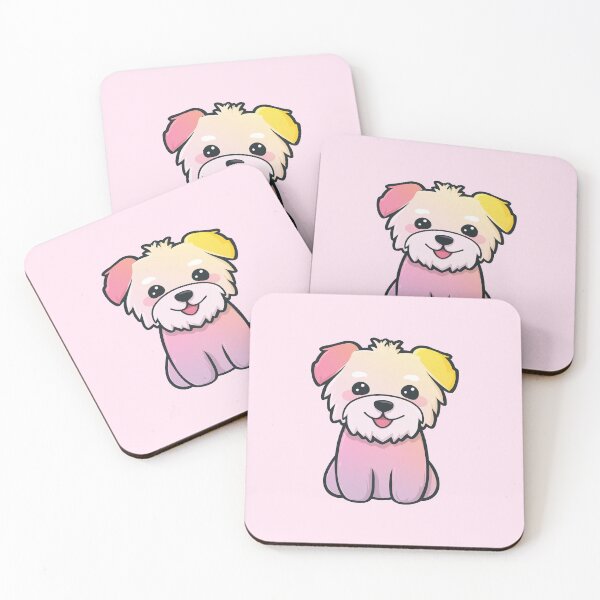 Item preview, Kawaii Rainbow Puppy – Cute Colorful Cartoon Dog Illustration designed and sold by Clawffirmations.