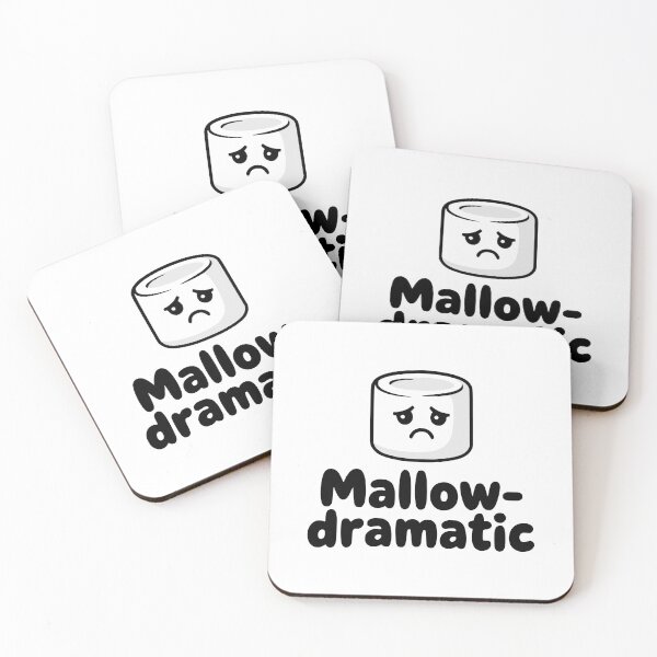 Item preview, Mallow Dramatic! Cute Marshmallow Pun designed and sold by PMCreative.