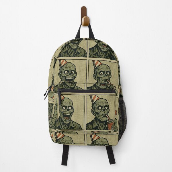 Item preview, Zombie Party Comic Strip – Dark Humor Illustration designed and sold by Zenvo.